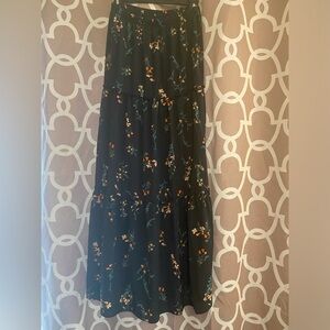 Long flower skirt